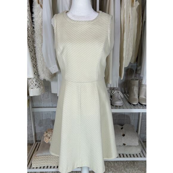 Maggy London Dresses & Skirts - Maggy London Women's Size 8 Cream Sleeveless Skater Fit & Flare Dress #0312